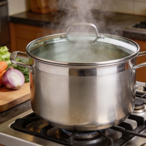 Stainless Steel Stockpot with Lid 5L
