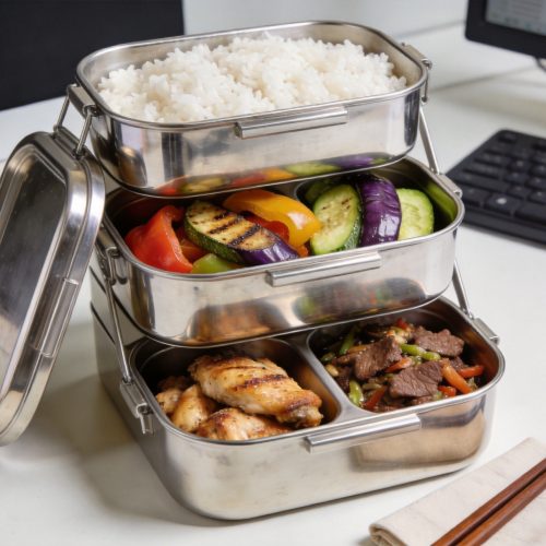 Stainless Steel 3-Tier Insulated Lunch Box