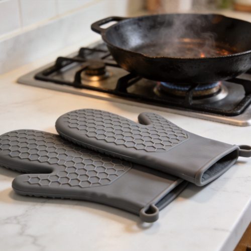 Silicone Kitchen Tongs with Lock Set of 2